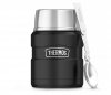 Termos na posiłek THERMOS KING 470 ml ze składaną łyżką czarny mat